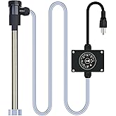 XCLBTFDC 2000W Immersion Water Heater Portable Electric Hot Tub & pool Fully Submersible Water Heater with Temp Control for Bathtub, Bucket, inflatable pool, above ground pool, baptistry & spa tub