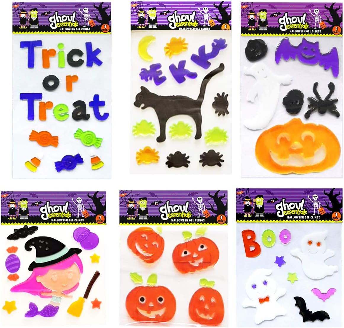 Halloween Window Clings Gel Halloween Decorations Happy