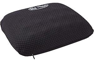 Big Hippo Camping Pillow for Sleeping - Memory Foam Travel Pillow Nap Pillow with Removable Pillow Cover,Soft Small Pillow (Black)