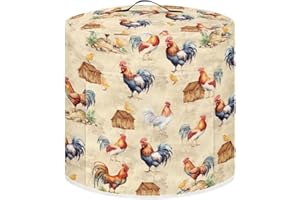 NETILGEN Pressure Cooker Cover for 6 Quart Instant Pot and Air Fryer Accessories, Stain Resistant Washable Cover Electric Appliance Cover with Pockets for Home Kitchen Decor, Farm Rooster Chick