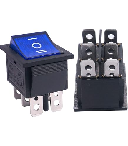 2/o - Finance arine Boat RV Rocker Switch ON-Off SPST 3 PIN 2 White
