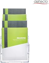 Deflecto 2 Pack A4 Portrait 4 Tier 4 Pocket Portfolio Multi-Pocket Display view 7