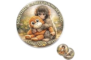Double-Sided Emotional Support Monkey Coin, Inspirational Challenge Coin，Encouragement Pocket Token Gift for Friends, Family,