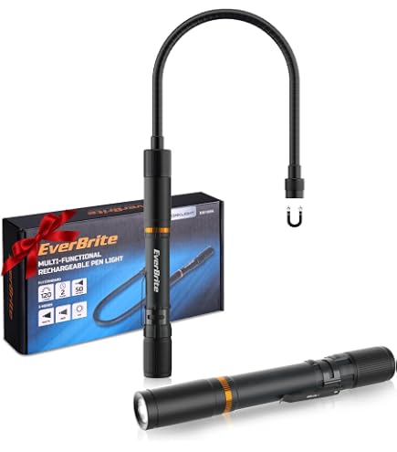 automotive mechanics rechargeable led flashlight Flexible Stick, 30" Bendable Work Light High Lumen Professional Light 3 Lighting Modes Illumination Tool for Mechanic Car Repairs Inspections Tight Spaces 600LM magnetic flashlight 12 Volt 1200 Lumen LED