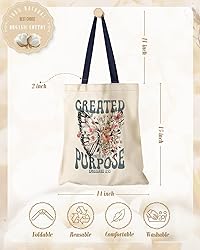 Miss Adola Aesthetic Canvas Tote Bag for Women