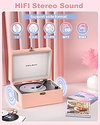 CD Player Portable for Home with Upgraded Speakers