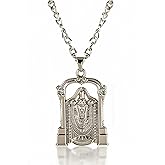Spiritual Imagine Mart Hindu Lords Venkateswara Tirupati Balaji Pendant Locket with Chain Necklace For Men And Women, Stainless Steel