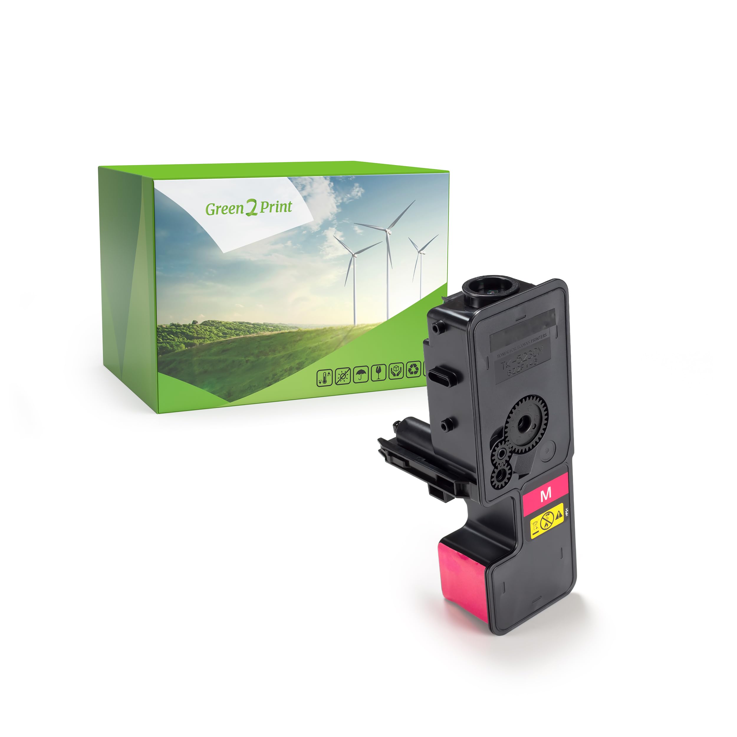 Green2Print Toner magenta 2200 pages replaces Kyocera TK-5230M, 1T02R9BNL0 Toner cartridge for Kyocera ECOSYS M5021CDW, M5021CDN, M5521CDW, M5521CDN, P5021CDW, P5021CDN