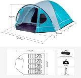 Portal 4 Person Tent with Porch 4000mm Waterproof Dome Camping Tent view 5