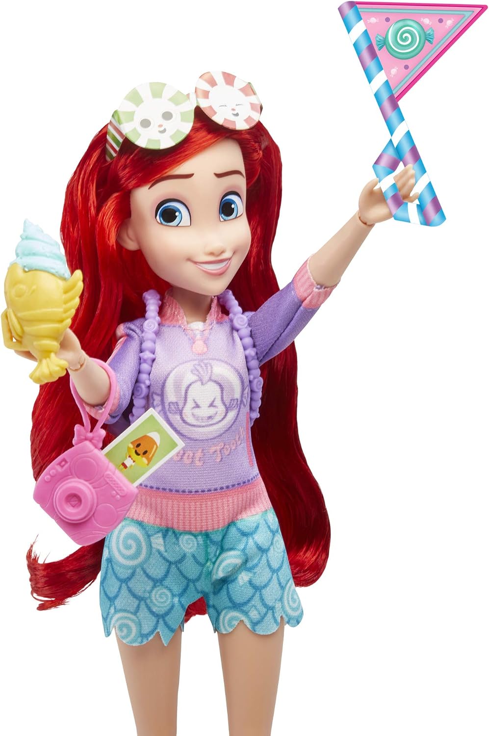 Disney Princess Comfy Squad Sugar Style Ariel Fashion Doll with Outfit and Sugar Rush-Inspired Accessories - Image 4
