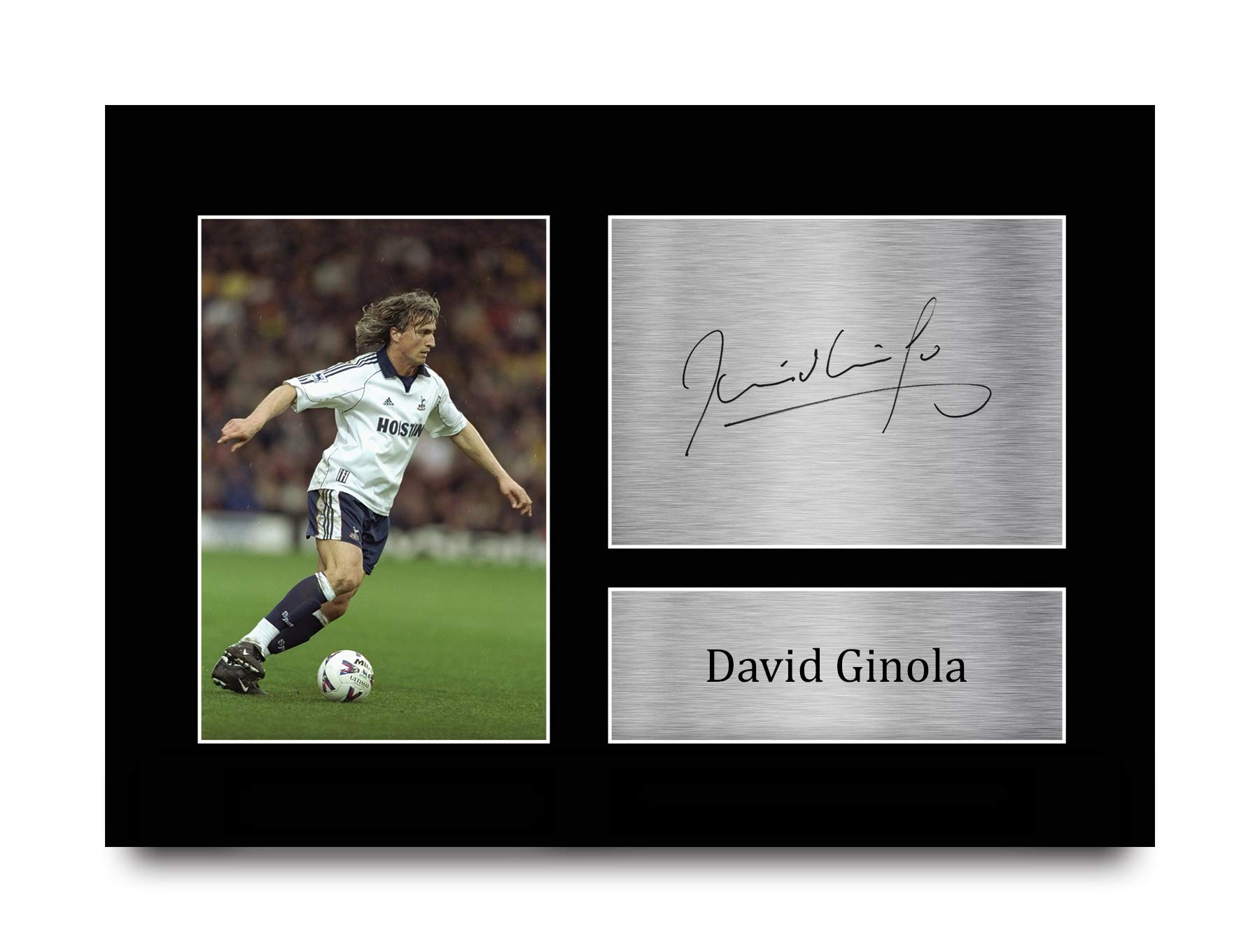 HWC Trading A4 David Ginola Tottenham Hotspurs Spurs Gifts Printed Signed Autograph Picture for Fans and Supporters - A4