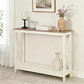 MAISON ARTS Entryway Table, Farmhouse Console Table, White Hallway Table