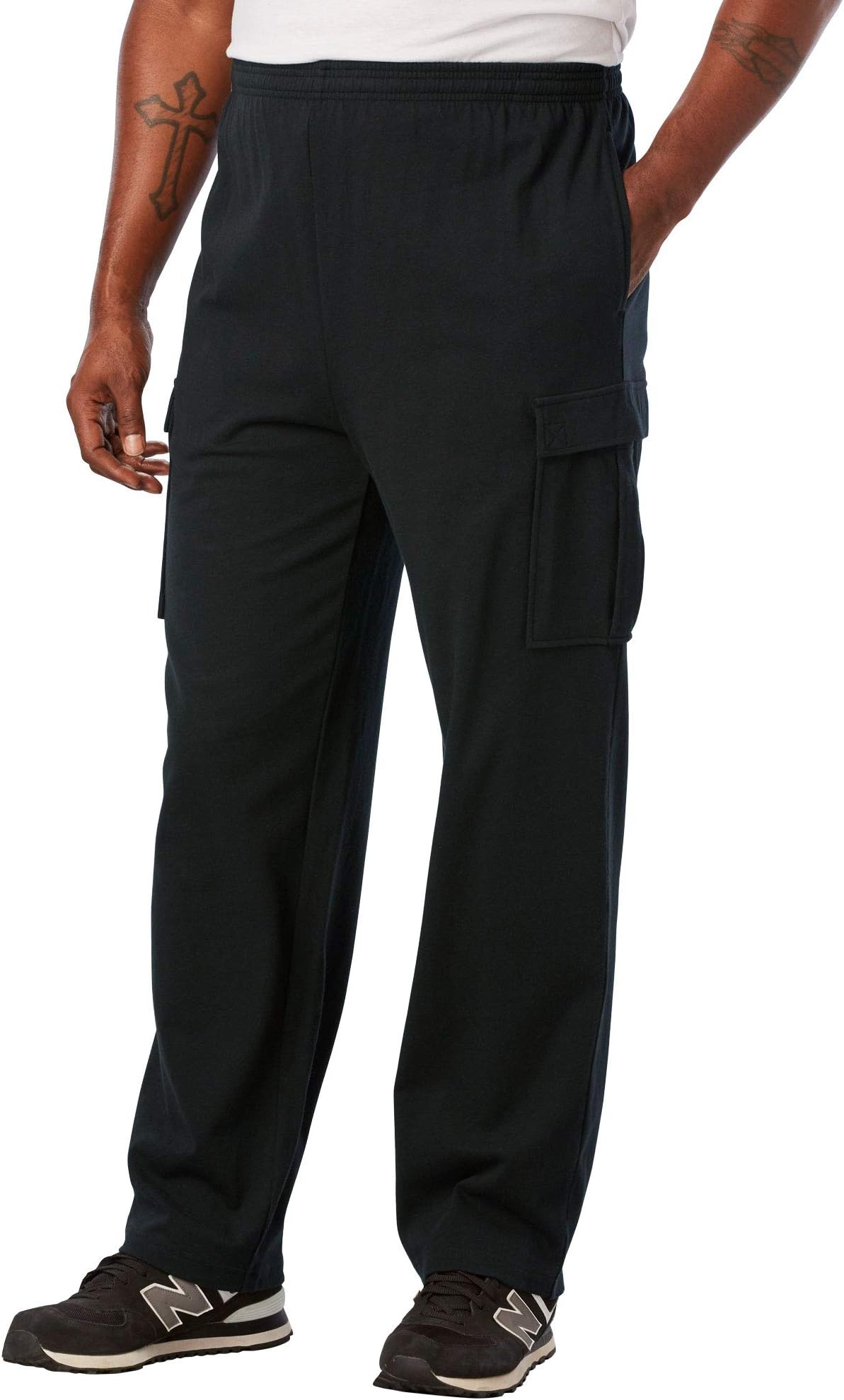 Men's Big & Tall Lightweight Cargo Sweatpants