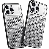 GANGANPRO Premium Aluminum Alloy for iPhone 15 Plus Metal Case,Anti-Fall Heat Dissipation Anti-Scratch Slim Case,Suitable for iPhone 15 Plus Phone Case 6.7 Inch - Sliver