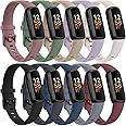 10 Pack Fitbit Inspire 3 Bands - Soft Silicone Adjustable Sport Replacement Straps for Women & Men