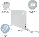 Devola 1500W Wifi Enabled Glass Panel Heater White view 5