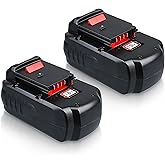 GROWFEAT 2 Pack 4.8Ah PC18B Ni-Mh Replacement for Porter Cable 18V Battery Compatible with Porter Cable Battery 18V PC18B-2 PC18BL PC18BLEX PCC489N PCMVC for 18V Cordless Power Tools