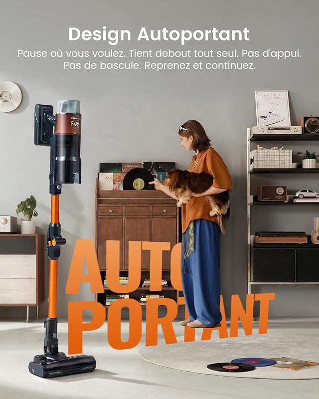 FV5 Aspirateur Balai sans Fil, 70 KPa/80Min, Aspirateur Puissant