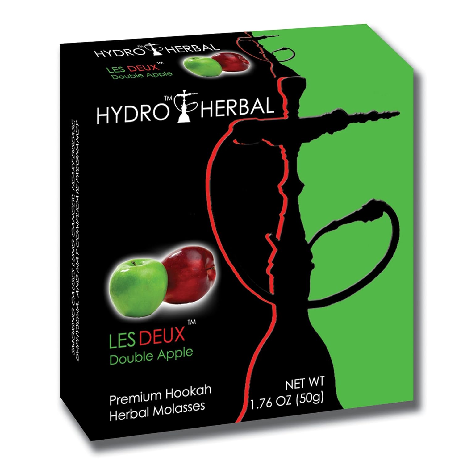 Hydro Herbal 50g Double Apple Hookah Shisha Tobacco Free Molasses