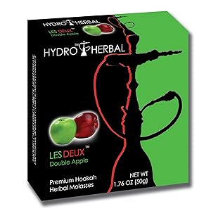 Hydro Herbal 50g Double Apple Hookah Shisha Tobacco Free Molasses