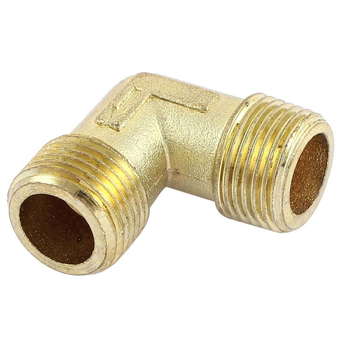 Sourcingmap Air Compressor 3/8 BSP M/M Thread 90 Degree Joint Connector