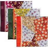 Pemilosci Cotton Like Bandana in Bulk, Head Scarf, Headband, Head wrap, Hair Neck Scarf for Women 22 x 22 inch