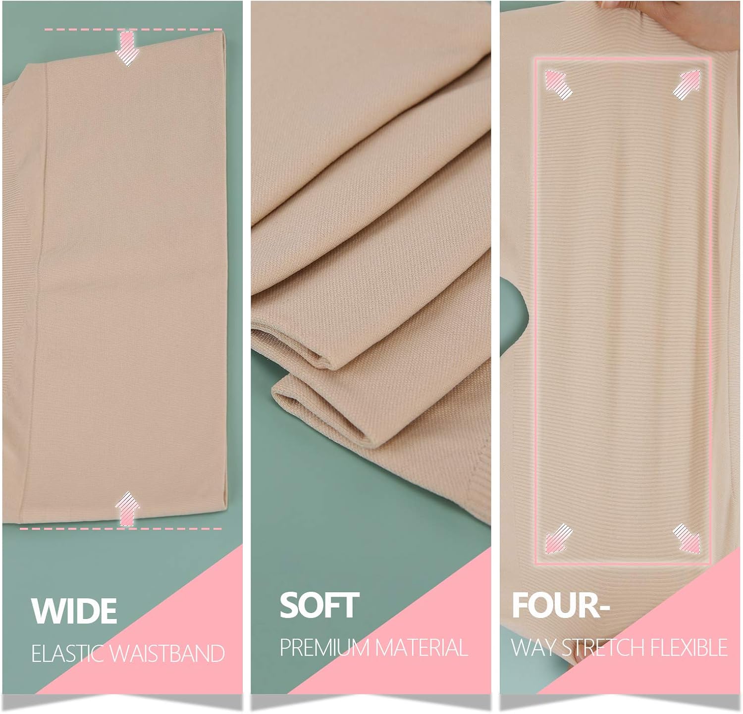 +MD Women's High Waist Target Firm Control Shapewear Compression Slimming Leggings: Clothing