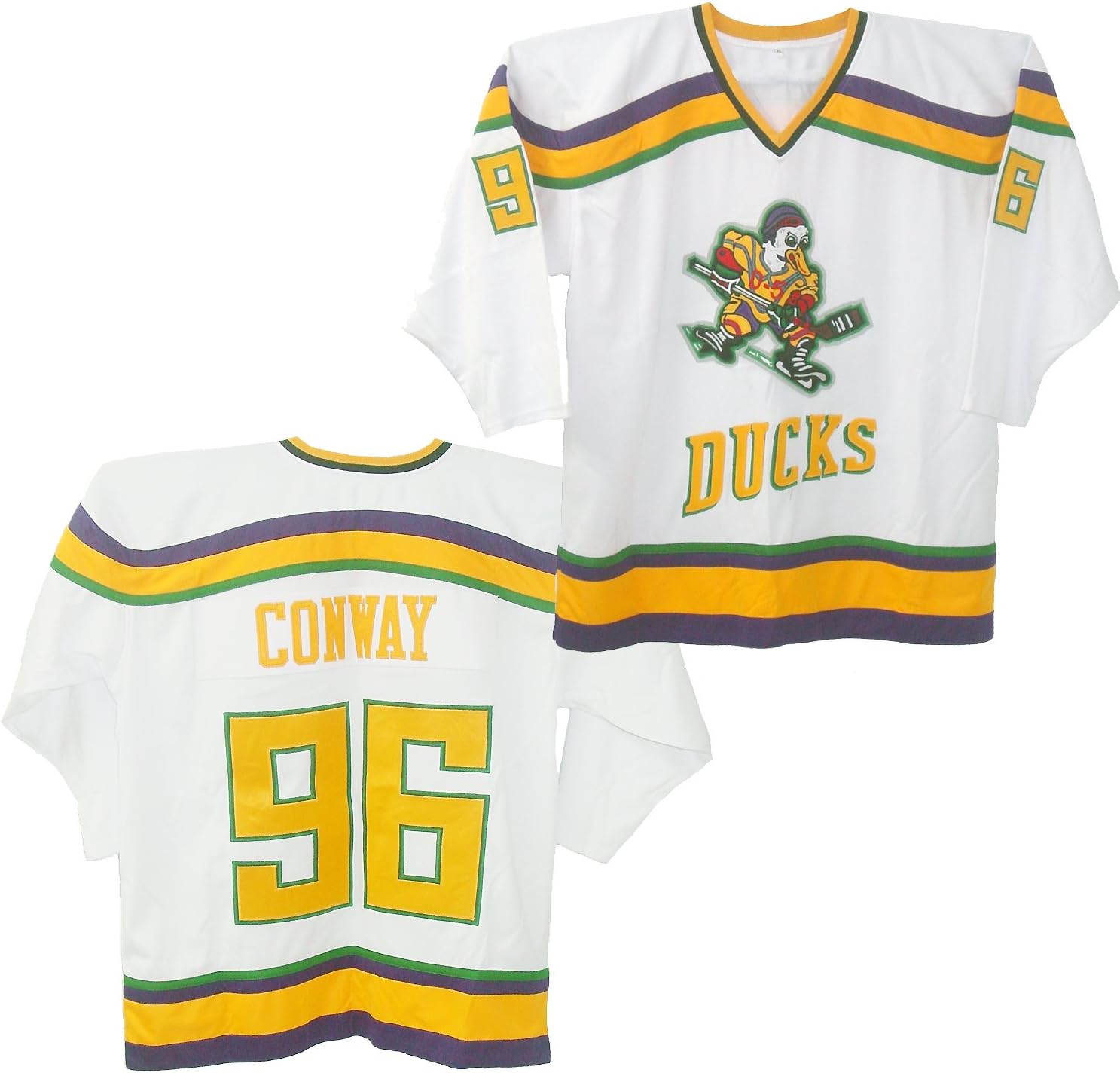Charlie Conway Mighty Ducks Jersey - White