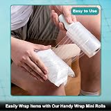 JeeJaan 6 Rolls Clear Mini Handy Shrink Wrap 100mm x 150m 17µm Core view 5