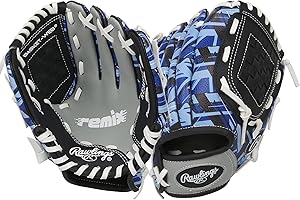 Rawlings | Remix T-Ball & Youth Baseball Glove | Left Hand Throw | 9" | Blue