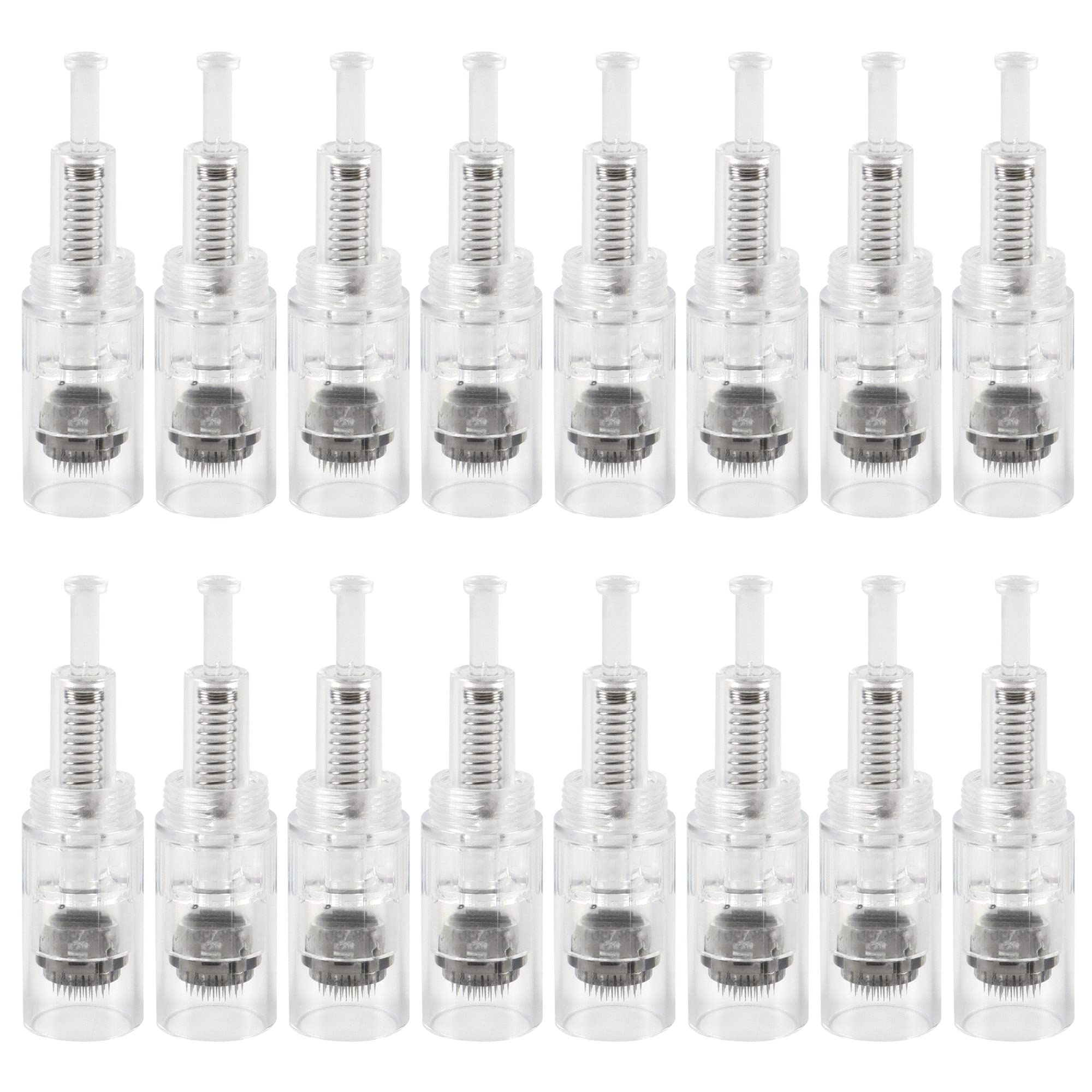 JKDHJK 36 Pin Micro Needling Cartridge 20 Pcs eplacement Cartridges Disposable Needles Parts Screw slot for Wrinkle Acne Scar Stretch Marks Skin Care