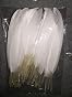 40 Plumes Colorées Or Blanc Trempé - Plumes Naturelles Pour Décoration, Costumes, Chapeaux Et Mariages