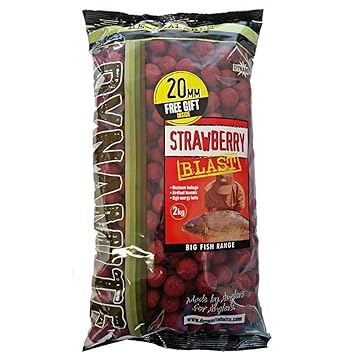 Dynamite Baits Boilies 20mm Strawberry Blast Boilies Equipment