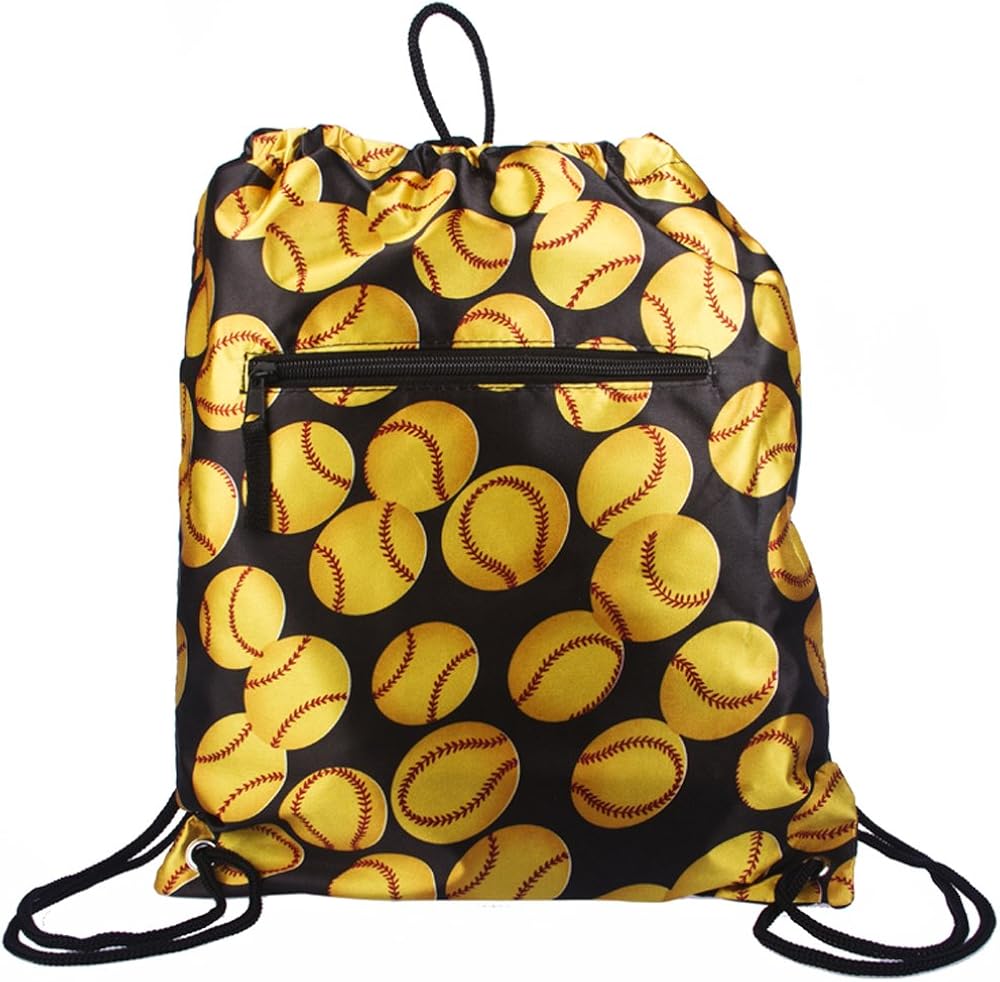 Fastpitch Softball Drawstring Backpack Clothing
