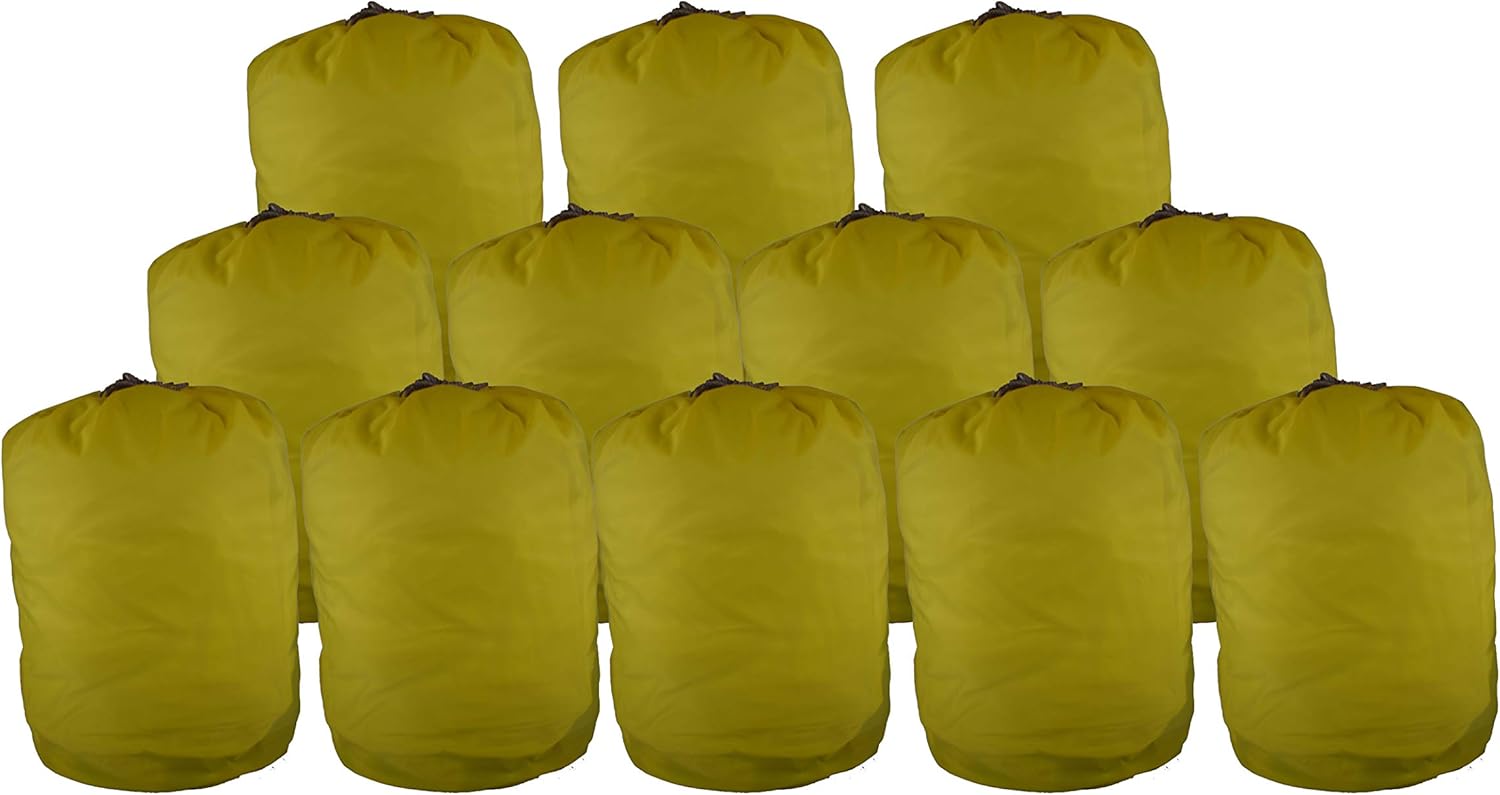Nylon Laundry Bags Bulk 30" X 40" Pack of 12 Bags, for