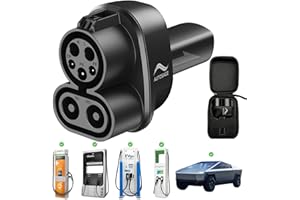 AUTOSAGE Designed for Tesla Owners, The CCS to TSL Adapter is Compatible only with Model 3/Y/S/X/Cybertruck. Note: It Connects Tesla Vehicles to CCS DC Charging Stations; Please Check Compatibility.