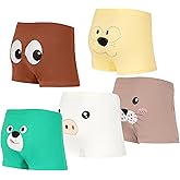 LIFPAU Boys Boxer Briefs Toddler, Dinosaur Underwear, Soft Breathable Cotton 5 Pack for Little Boys 2-8 Years