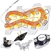 2026 UPGRADE Dryer Heating Element for Samsung dv42h5000ew/a3 dv45h7000ew/a2 dv48h7400ew/a2 DC47-00019A Dryer Heating Element DC47-00018A Thermostat DC47-00016A DC32-00007A DC96-00887A Thermal fuse