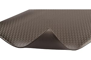 Notrax 417 Bubble Sof-Tred™ with Dyna-Shield® 2' x 6' x 1/2" Anti Fatigue Mat, Slip Resistant Bubble Textured Surface, Ideal for Industrial and Commercial Workplaces, Black, 417S0026BL