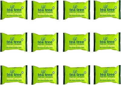 Tea Tree Daily Use Cleansing Facial Wipes 12 x 25 Packs