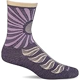 Sockwell Women's Burst Crew Sock, Lilac - S/M