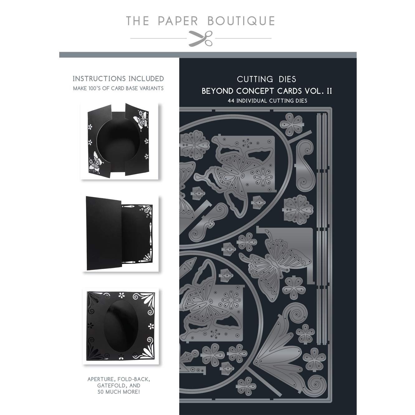 Paper Boutique Die 8x8 Concept, Metal, for 8 x 8 inch Cards