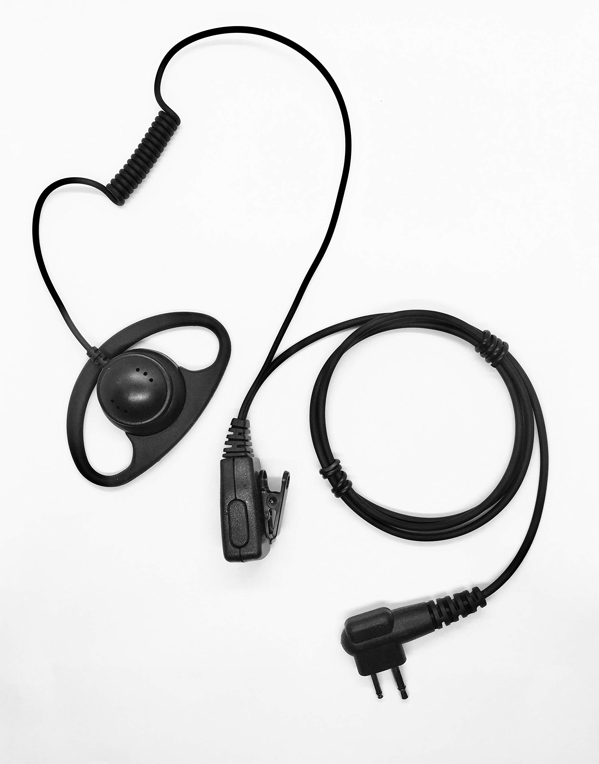 D-Shape Radio Earpiece Headset for MOTOROLA Radio (2 Pin)