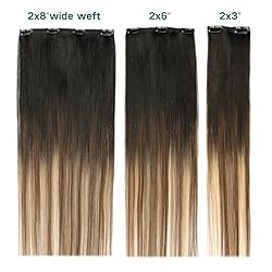 SURNEL Clip in Human Hair Extensions 18 Inch 6pcs