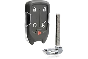 Keyless Entry Remote Key Fob Replacement 5-Button for 2021 2022 2023 2024 GMC Acadia Terrain (HYQ1ES, 13522895, 13547797)
