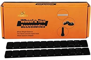 YIZBAP Wheel Weights Black 1/4oz, 72 oz/Box, 288pcs, with Strong Black Adhesive. 0.25 Ounce Stick on Wheel Weights for Cars, Trucks, SUVs, Motorcycle and Others