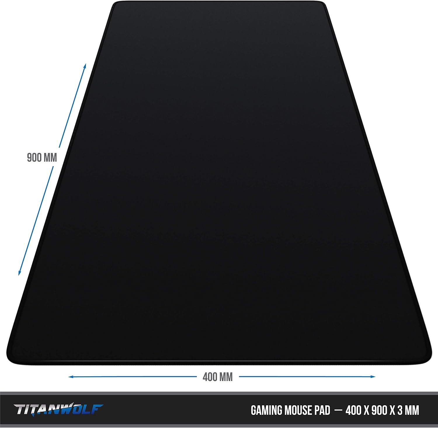 TITANWOLF, XXL Speed Gaming Mouse Mat World, Mouse Pad 900 x 400 x 3mm, XXL mousepad, Table mat large size - Image 3