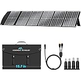 100W Portable Solar Panel with USB-C/A &amp; 20V DC XT60 Port for Power Station | 6lb Lightweight, Foldable, PD3.0 USB-C &amp; QC3.0 USB-A, IP65 Waterproof Emergency Power with Kickstands for Camping RV Off-Grid