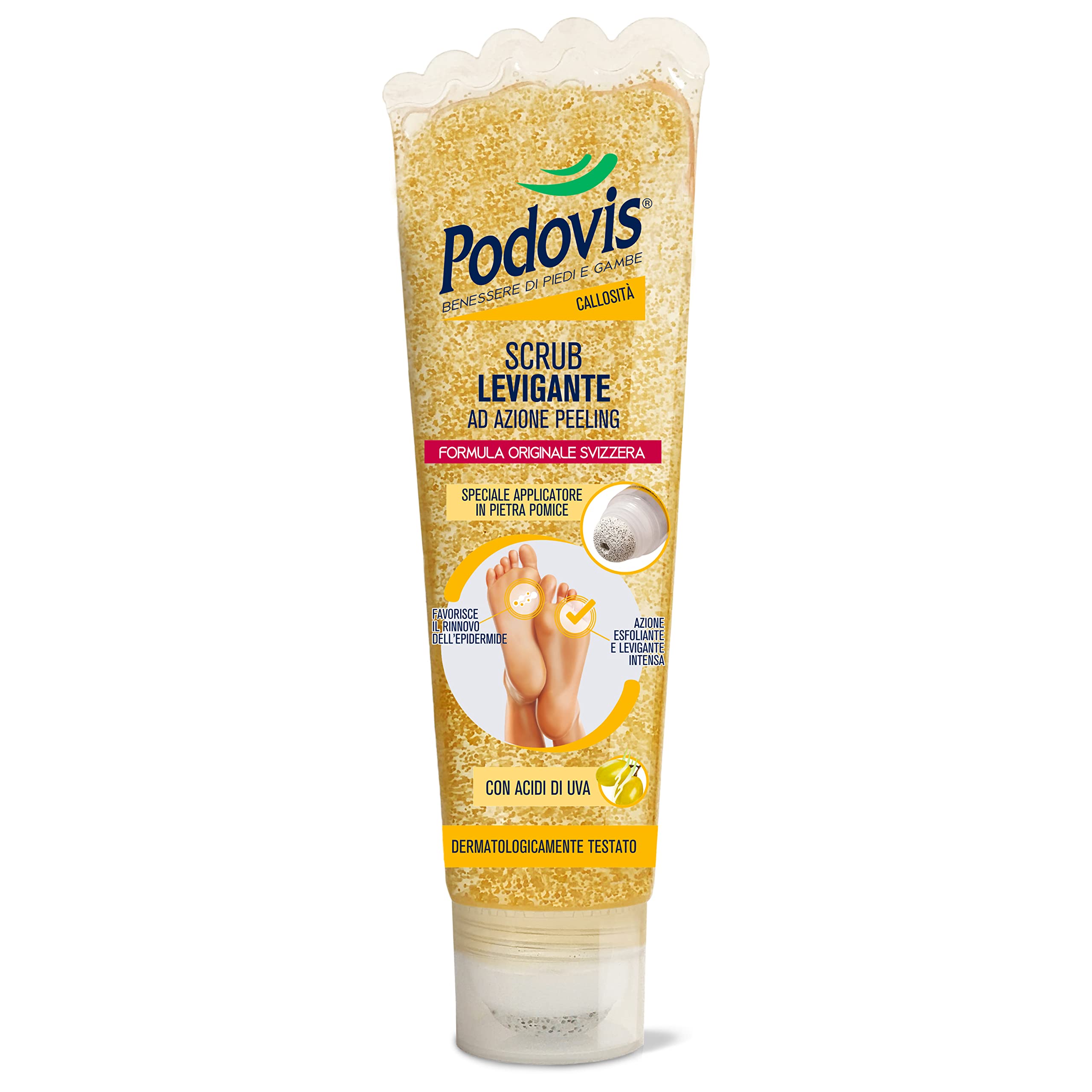 Podovis, Callosity Line, Smoothing Scrub, With Peeling Effect, Promotes Epidermis Renewal