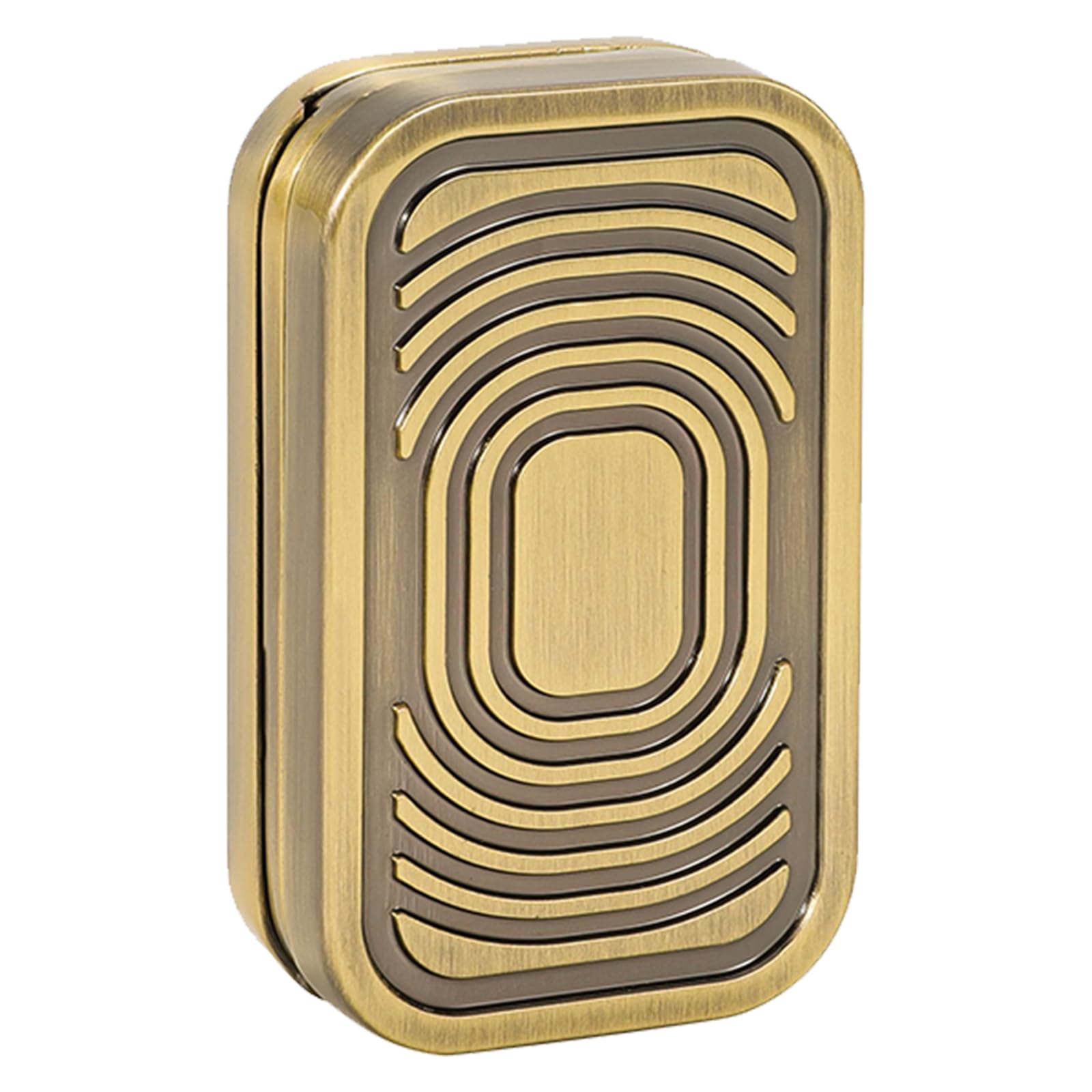 Magnetic Fidget Slider, 3-Layer Push Card Metal Fidget Toys for Adults, Stress & Anxiety Relief, Pocket-Sized EDC Gadget for Focus, ADHD, Gift for Boyfriend Husband Father(Golden A)